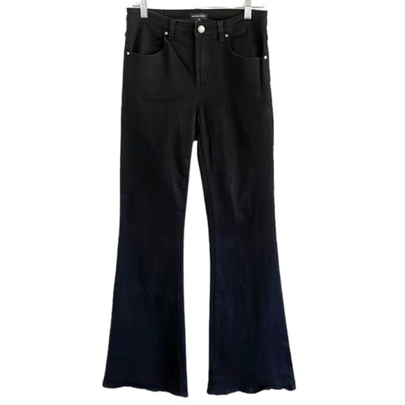 Universal Standard High Rise Flare Sava Jeans Women’s Size 6 Tall Stretch Black - Picture 2 of 10
